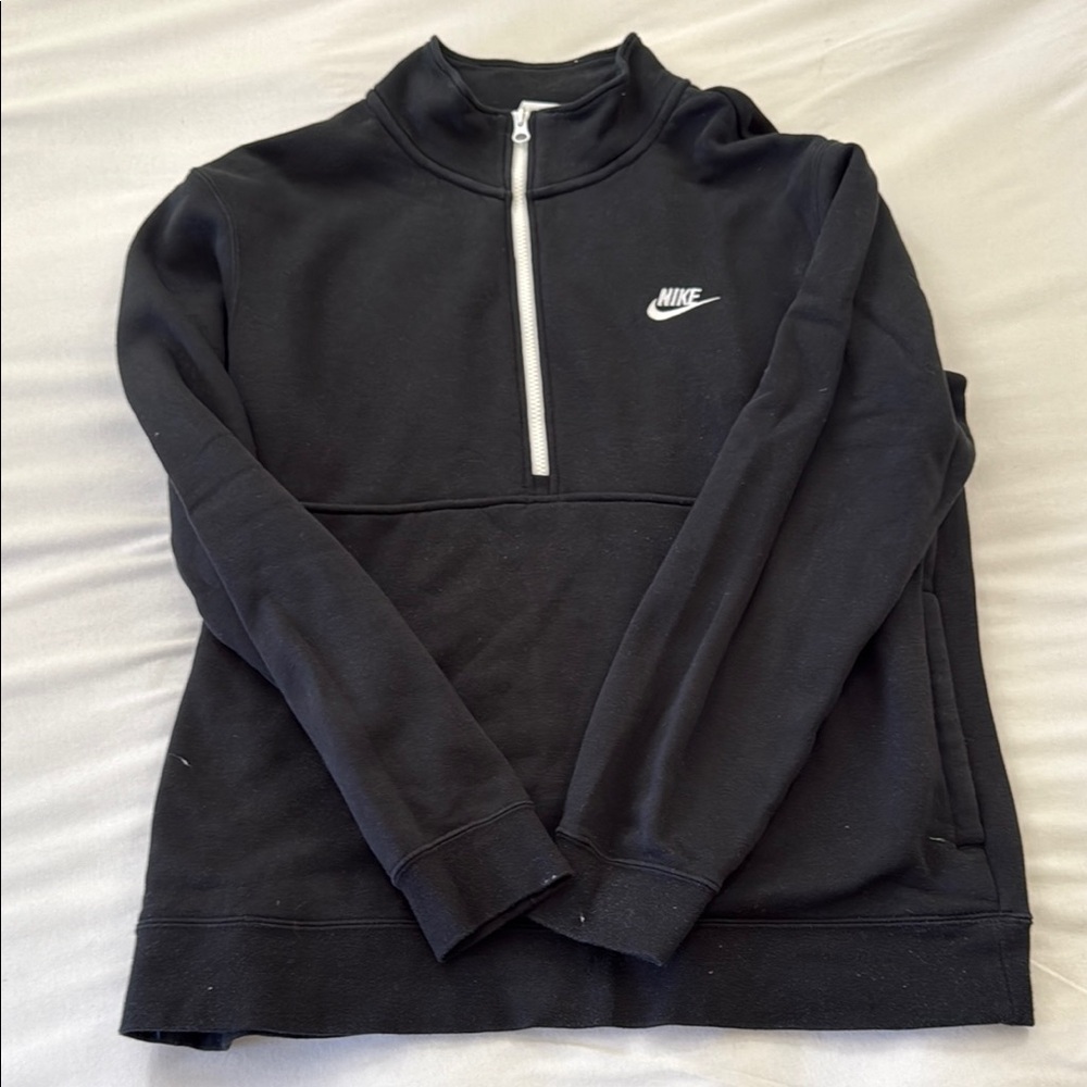 Nike Men's Black Zip-Up Sweater